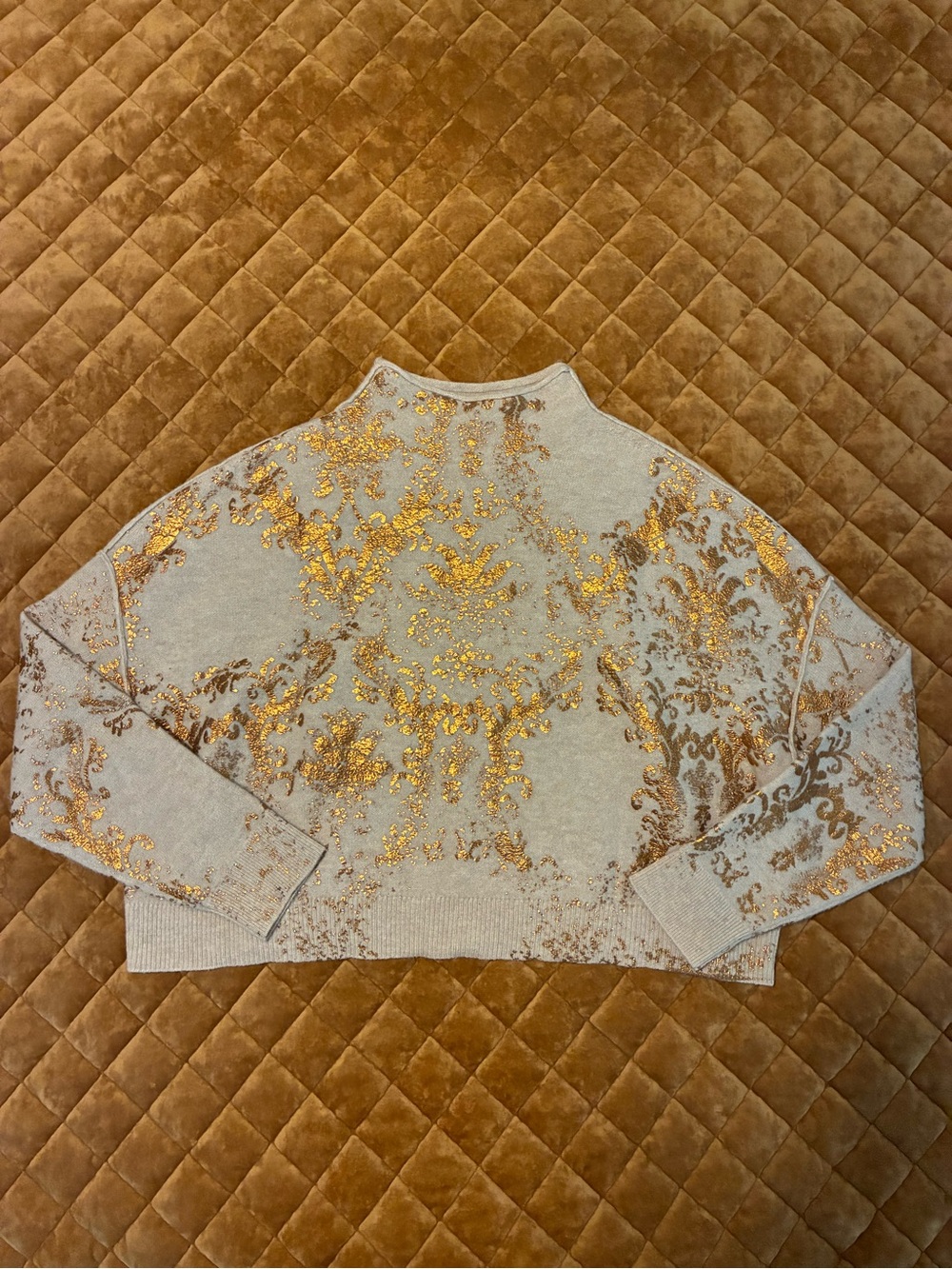 Pilcro The Alani Cashmere Mock Neck Sweater